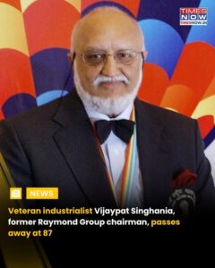 Vijaypat Singhania Mumbai-Obituary, Death